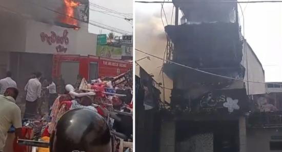 Blaze at Kiribathgoda Shop Sparks Traffic